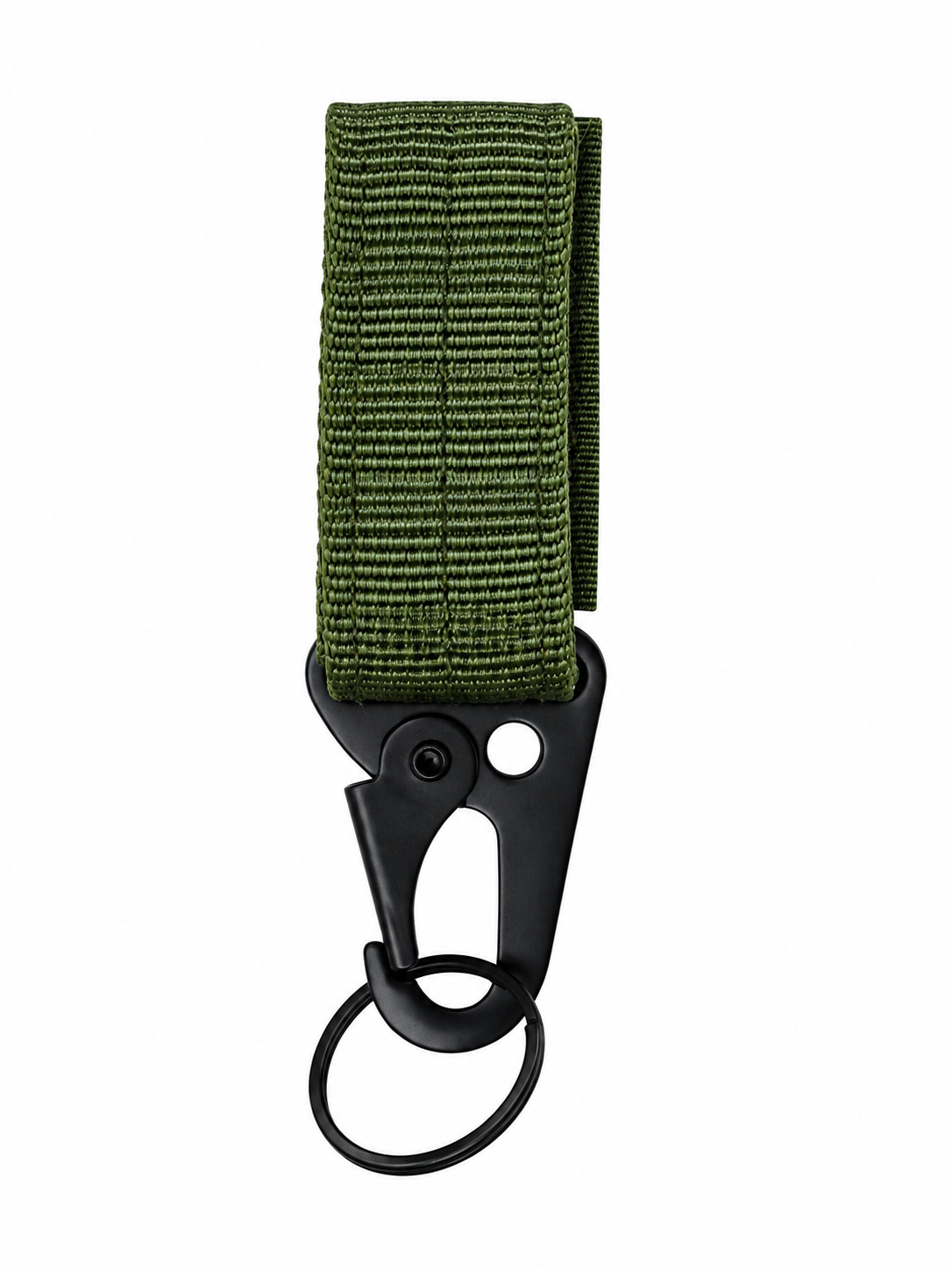 Tactic Ops MOLLE Gear Clip with Key Ring – Tactical Belt & Backpack Attachment (1 Clip)