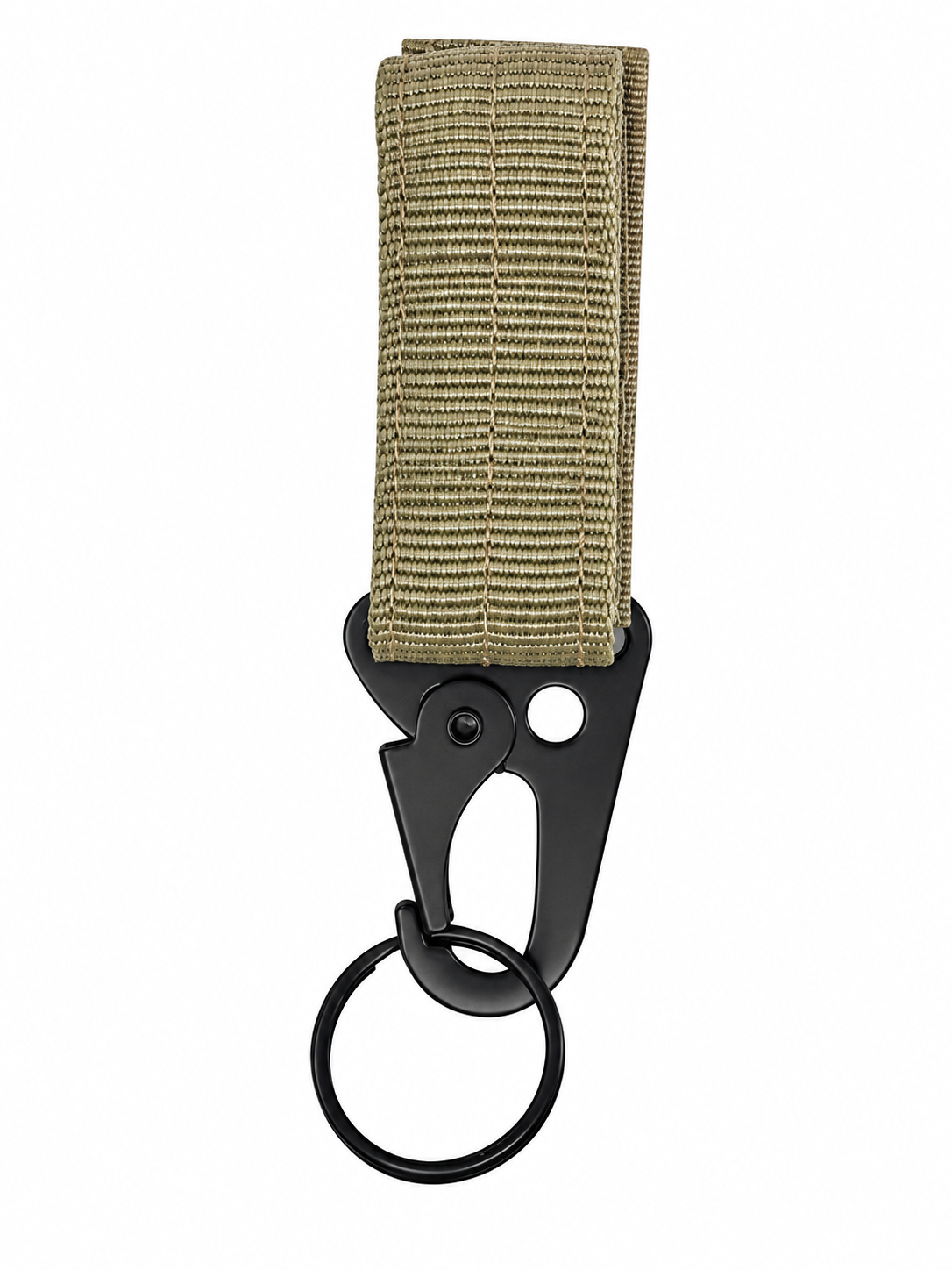Tactic Ops MOLLE Gear Clip with Key Ring – Tactical Belt & Backpack Attachment (1 Clip)