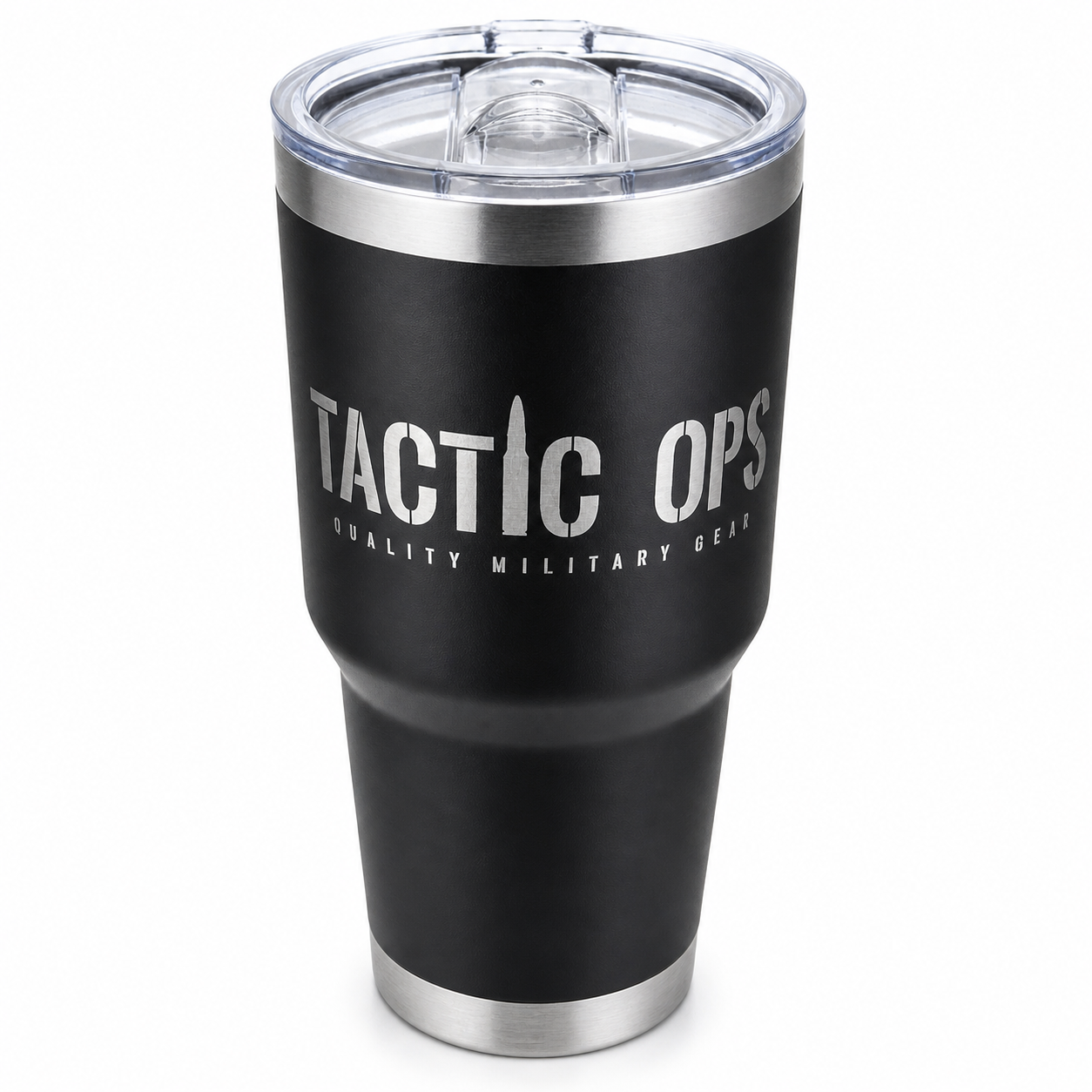 Tactic Ops Black 30oz. Insulated Stainless Steel Tumbler