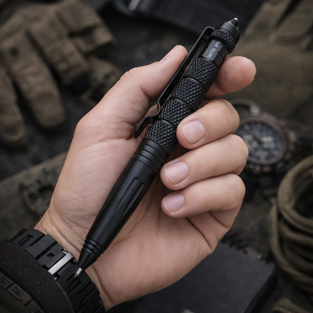 Tactical Flashlight Self Defense Glass Break Multi-Use Pen