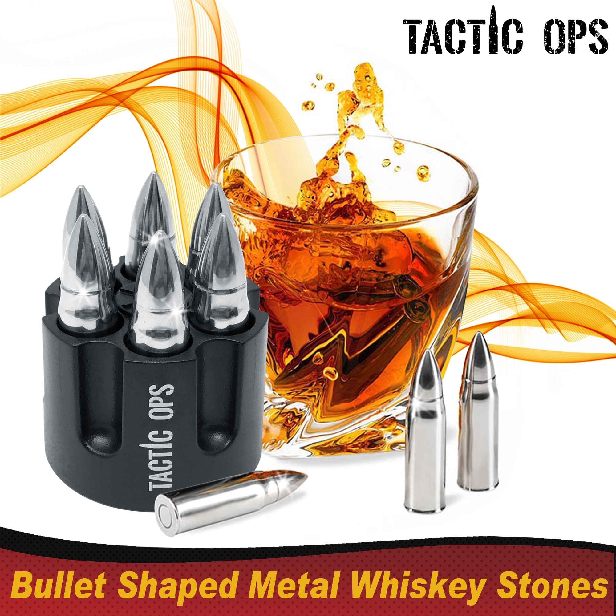 Bullet Shaped Bourbon Whiskey Stones
