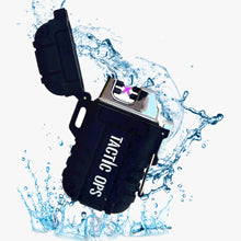 Rechargeable windproof & waterproof lighter (BLACK)