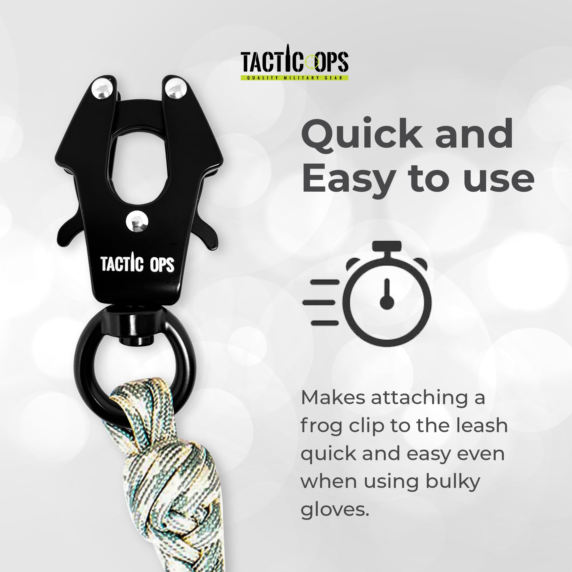 Frog Clip* Heavy Duty - Quick Release & Connect Keychain – Tactic Ops