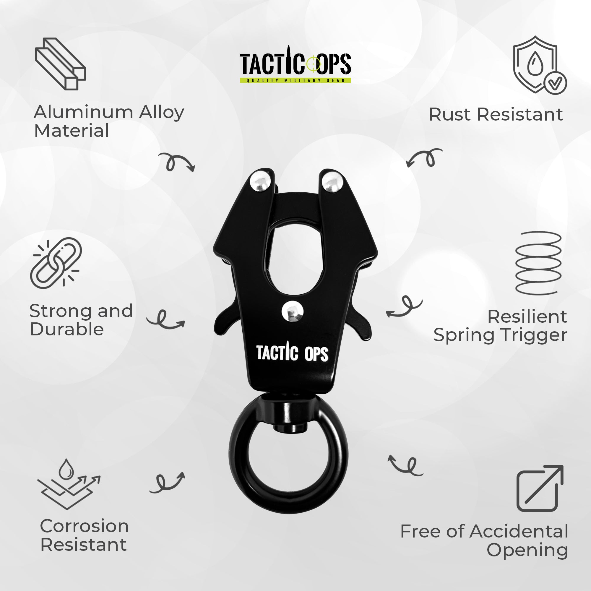 *FROG CLIP* HEAVY DUTY QUICK RELEASE & CONNECT KEYCHAIN