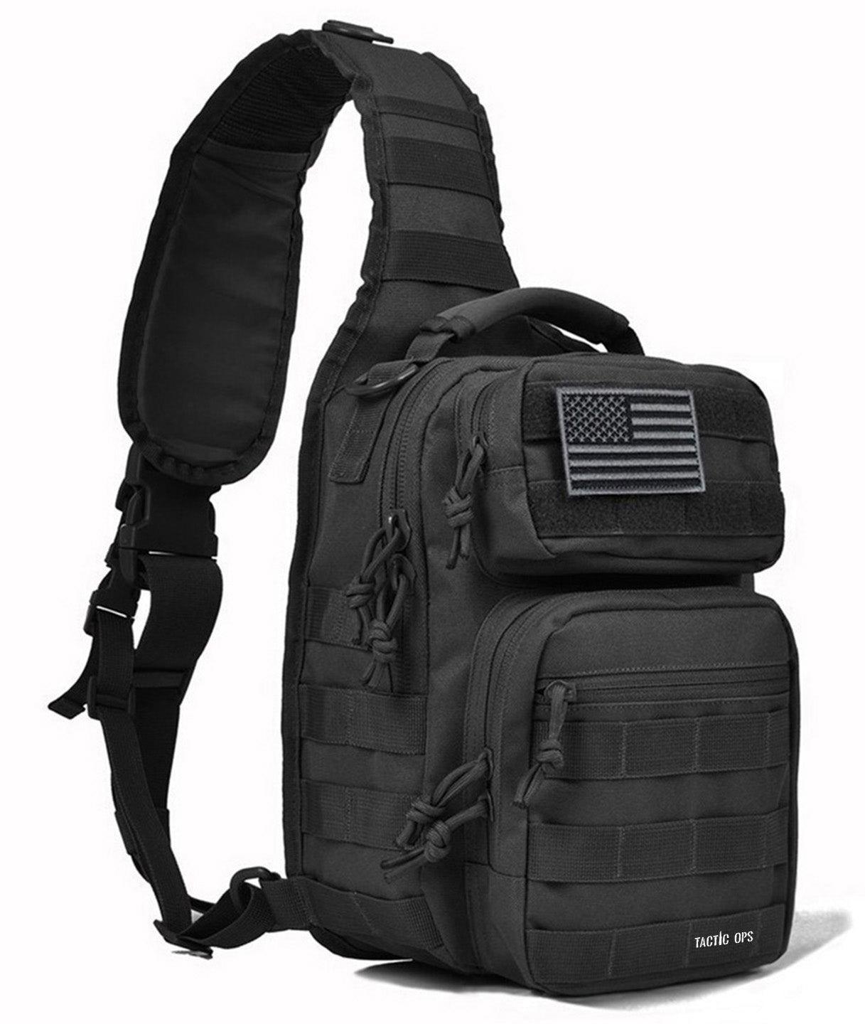 Tactical Military Sling Bag (Black)