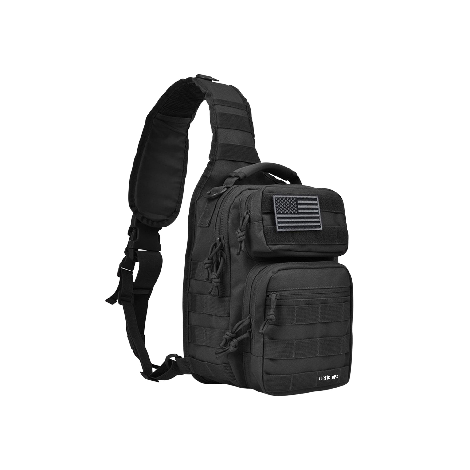 Tactical Military Sling Bag Black Tactic Ops tactical-military-sling-bag-black-tactic-ops